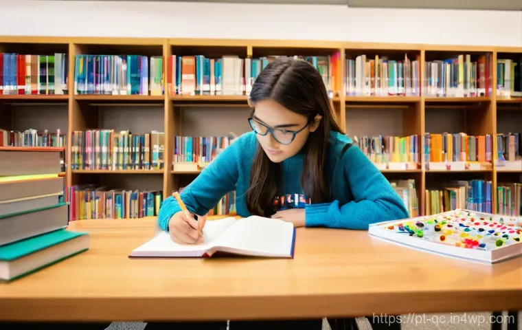 개념 심화를 위한 대학 강의 노하우 - **Prompt: Smart Note-taking and Visual Learning**
"A bright, naturally lit university library in...